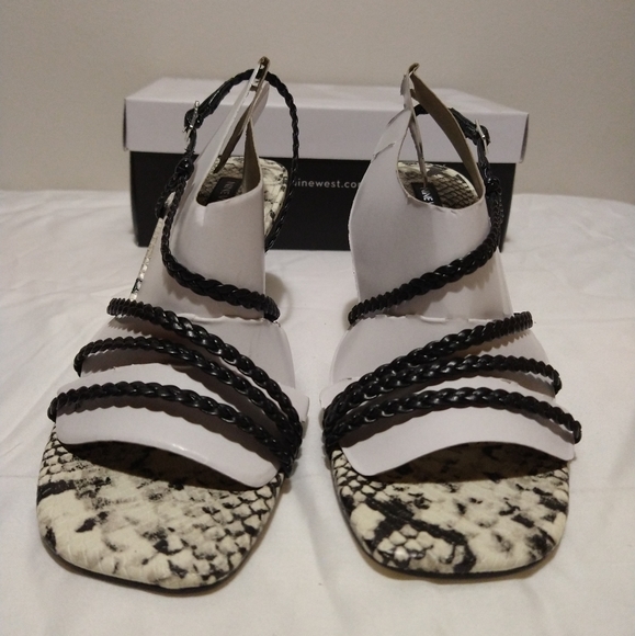 Nine West Game 2 Black Braided Strappy Sandals - Picture 9 of 15